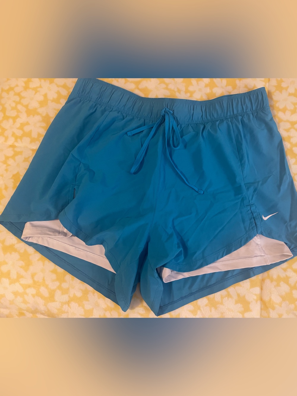 Nike Flex Essential 2-in-1 Training Shorts Blue Women's Size XL DA0453-448